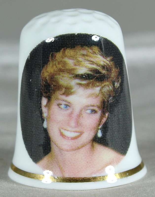 Bone China thimble - Princess Diana - Mac Donald