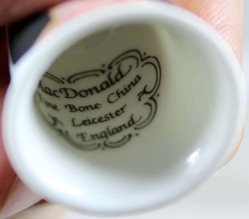 Bone China thimble - Princess Diana - Mac Donald