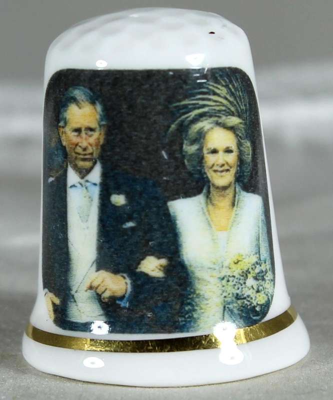 Bone China thimble - Royal blessing - 9 April 2005