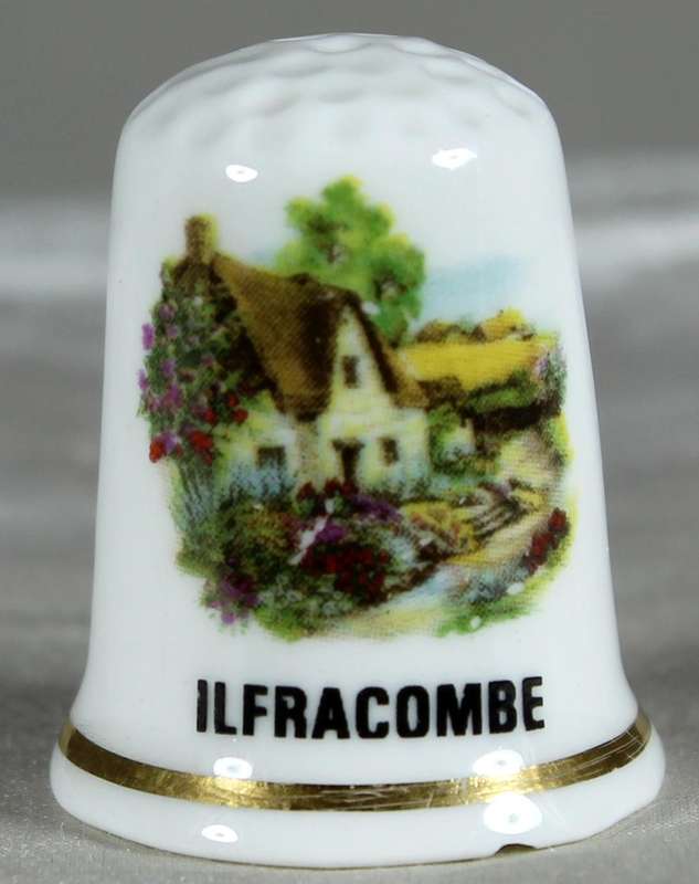 Bone China thimble - Ilfracombe - Brian Lownds