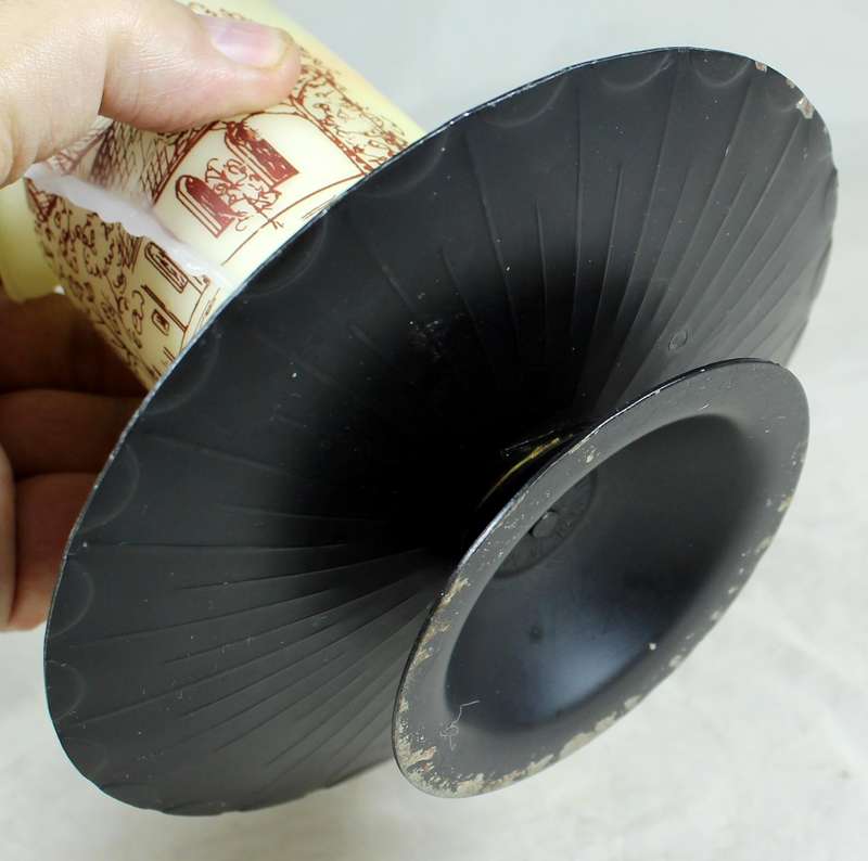 Candle on metal stand