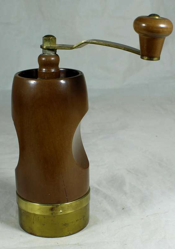 Wooden coffee grinder