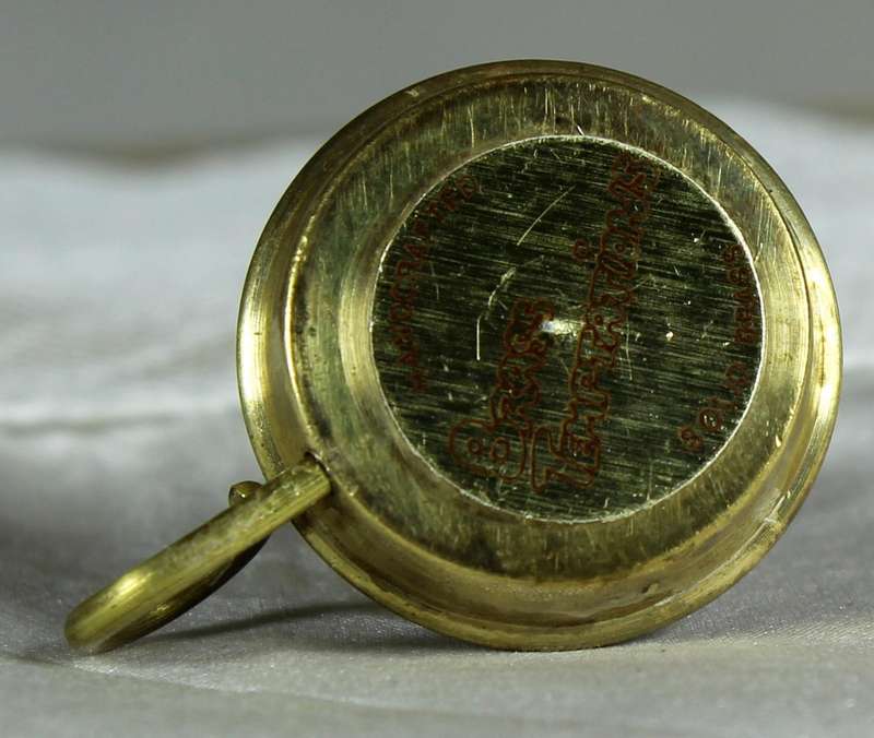 Miniature brass candle holder