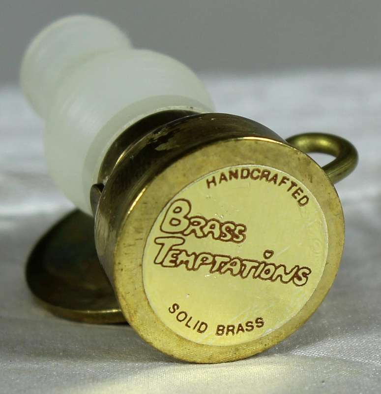 Miniature brass gas lamp with reflector