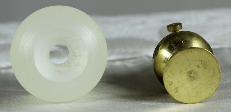 Miniature brass gas lamp