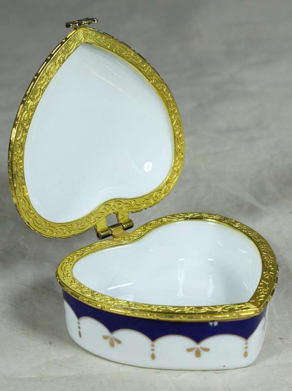 Milano religious collection - 24kt gold plated porcelain trinket bowl