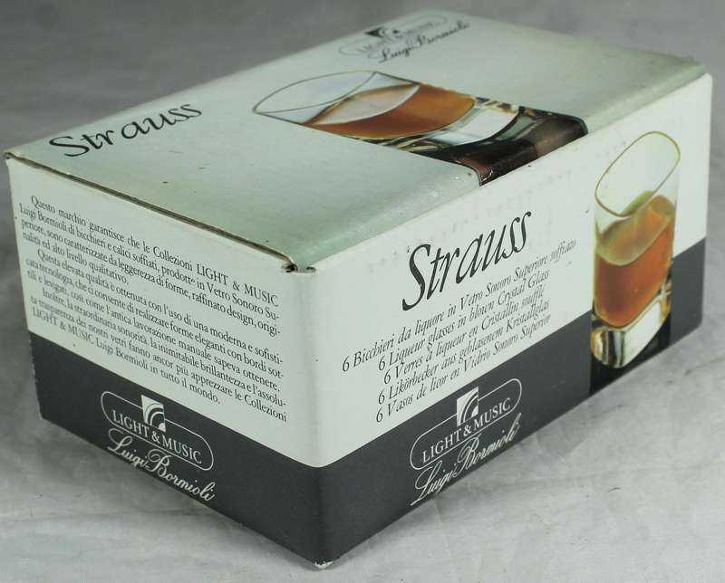 Strauss liqueur glasses - set of six
