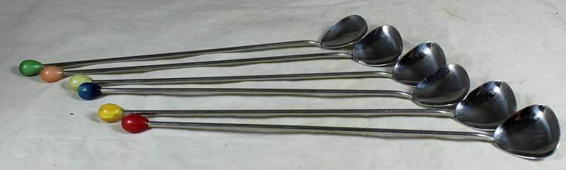 Set of six parfait spoons