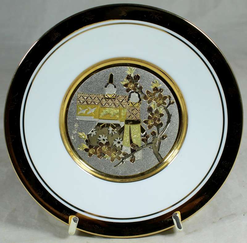 Chokin 24ct plate collection - girls doll day festival