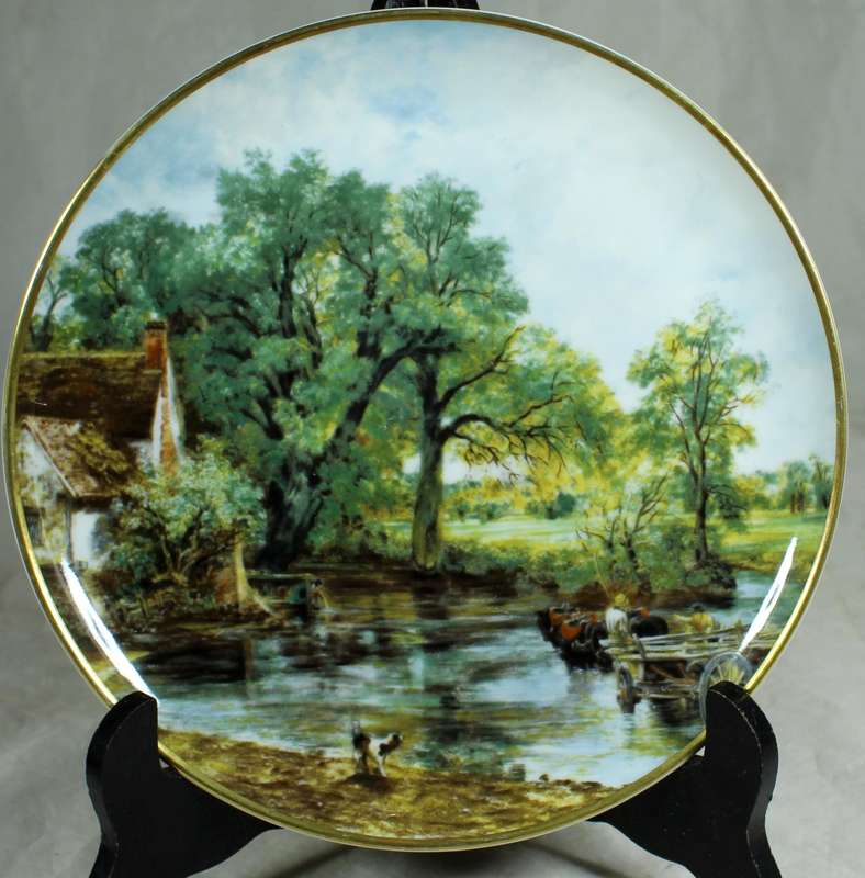 Huguenot Royale display plate - Hay Wain by John Constable