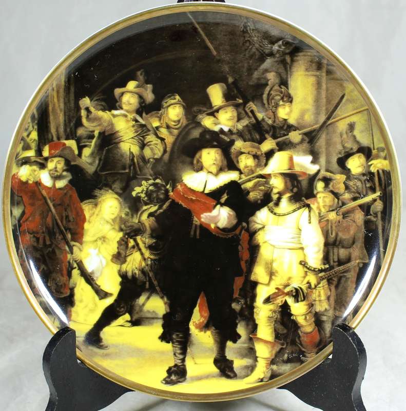 Huguenot Royale display plate - night watch by Rembrandt