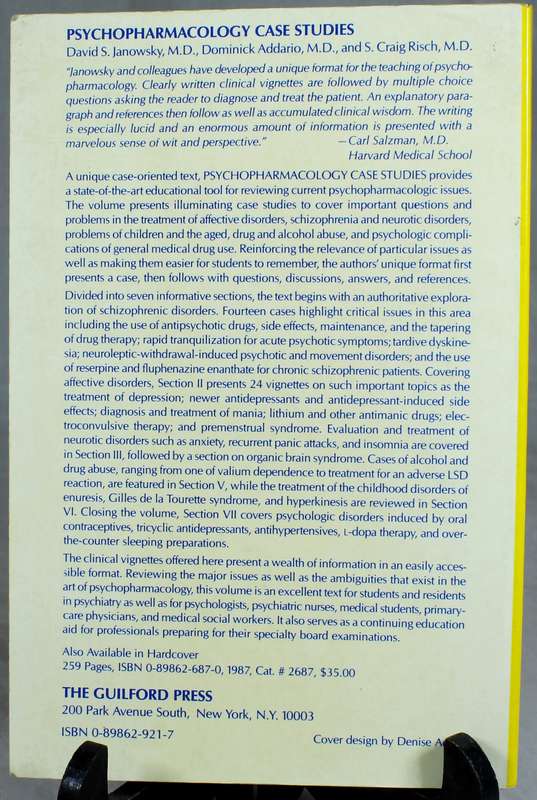 Psychopharmacology Case studies - Janowsky
