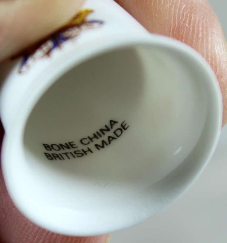 Bone China thimble - Wales