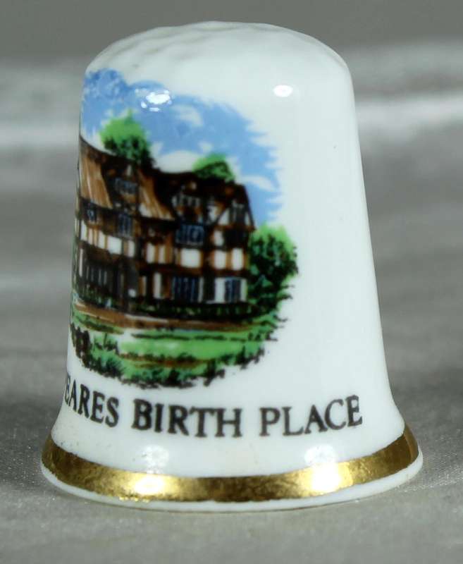 Bone China thimble - Shakespeare's birth place