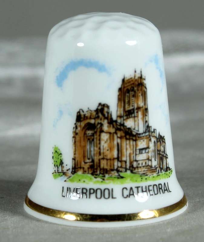 Bone China thimble - Liverpool cathedral