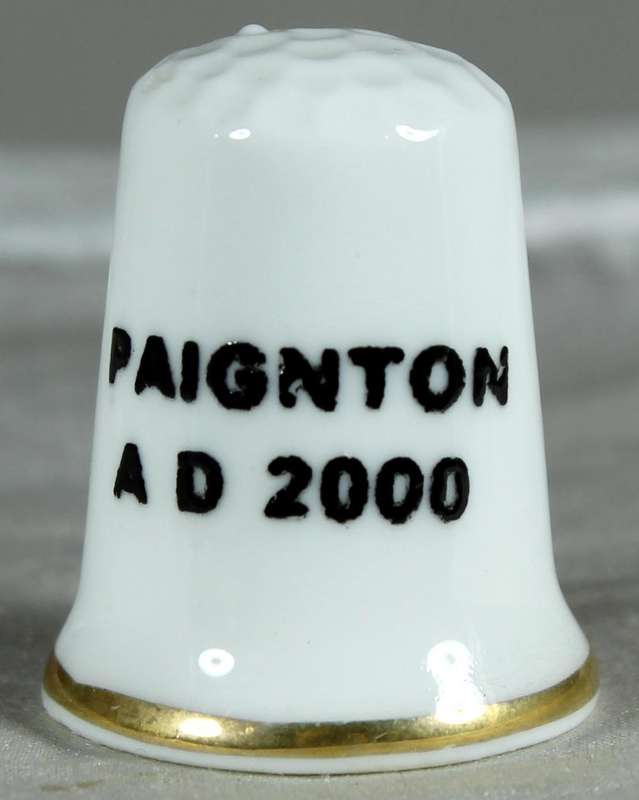 Bone China thimble - Paignton AD2000