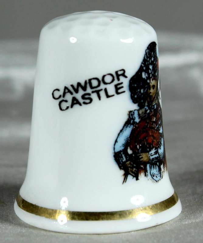 Bone China thimble - Cawdor castle