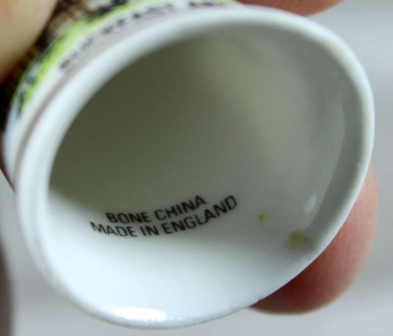 Bone China thimble - Buckfast Abbey