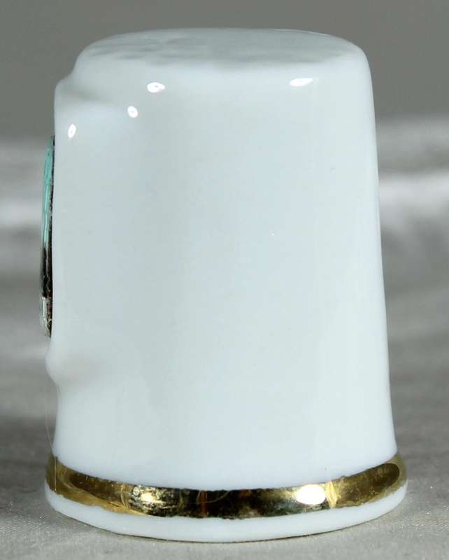 Bone China thimble - Barcelona
