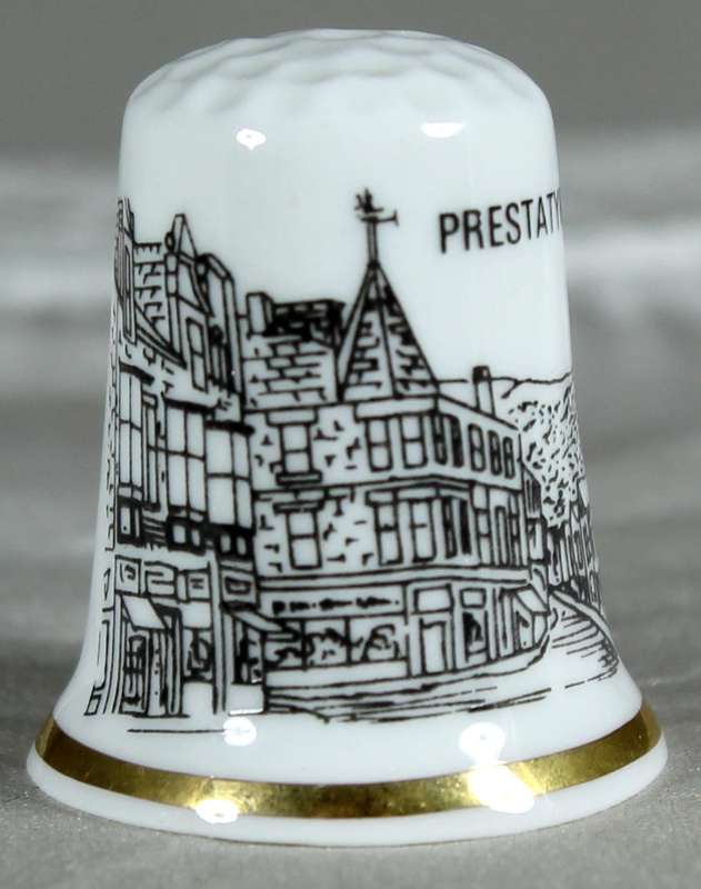 Bone China thimble - Prestatyn
