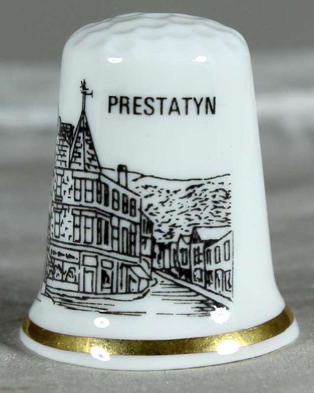 Bone China thimble - Prestatyn