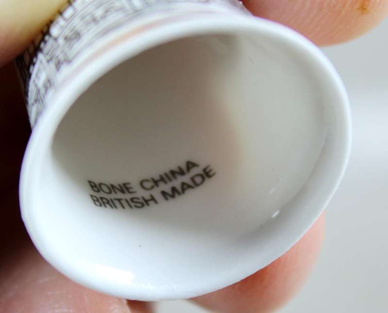 Bone China thimble - Prestatyn