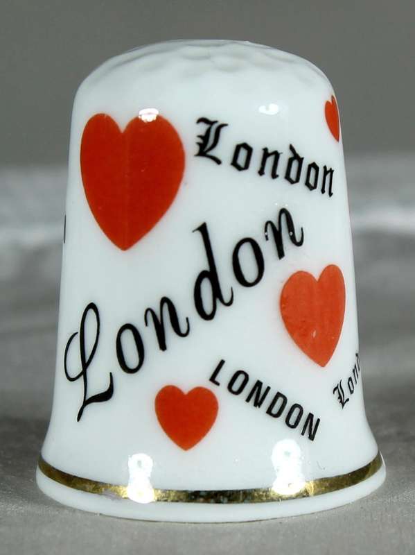 Bone China thimble - love London