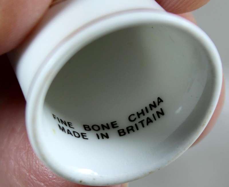 Bone China thimble - horses