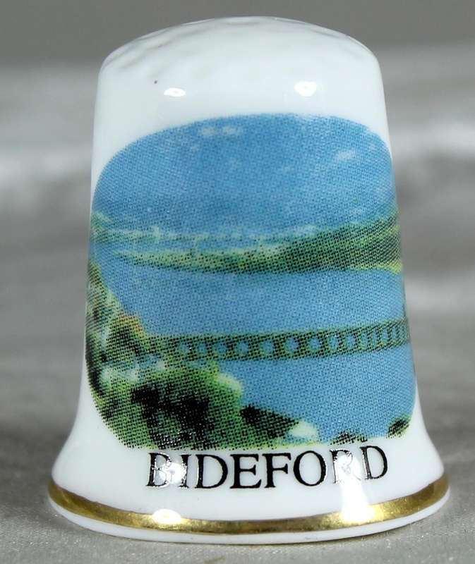Bone China thimble - Bideford - Lownds Pateman