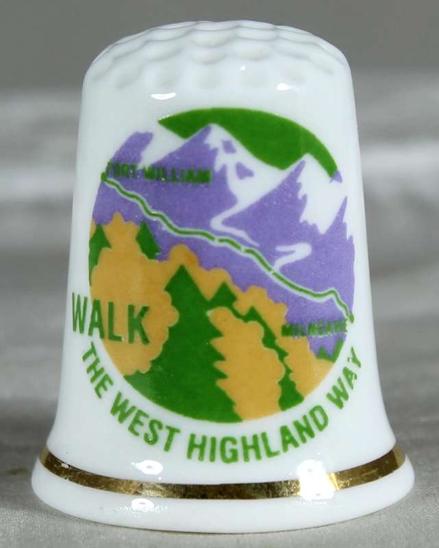 Bone China thimble - the West Highland way