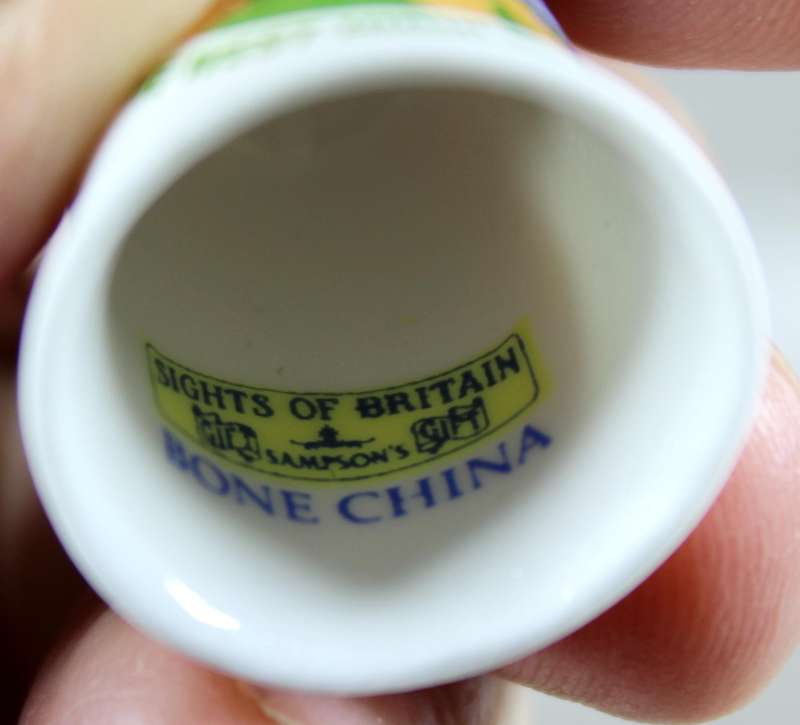 Bone China thimble - the West Highland way