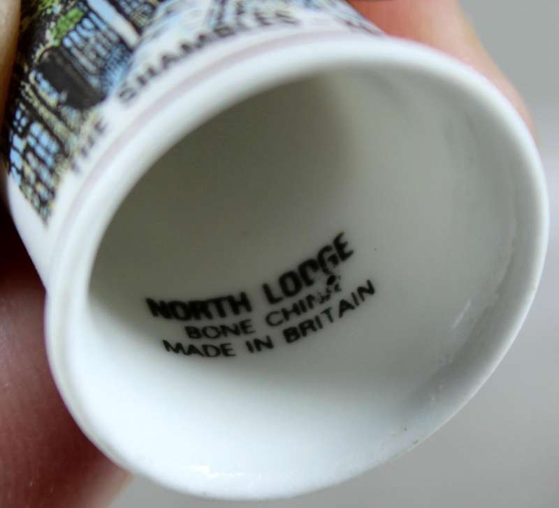 Bone China thimble - the Shambles - York