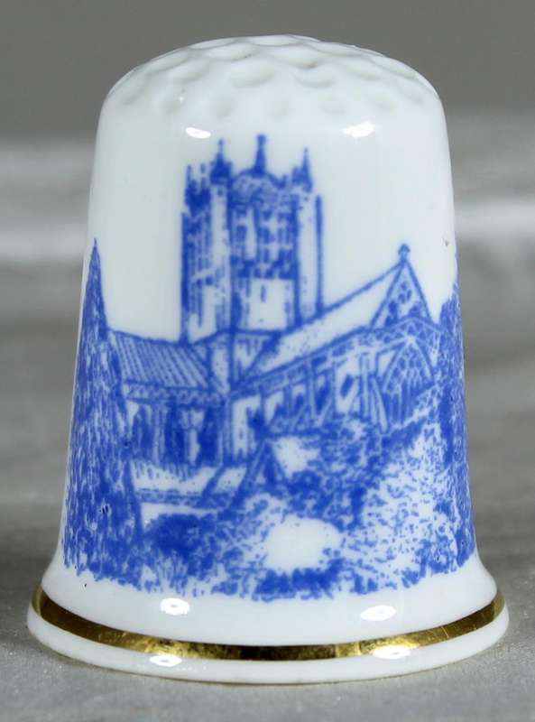Bone China thimble - Gloucester Cathedral - Bronte China