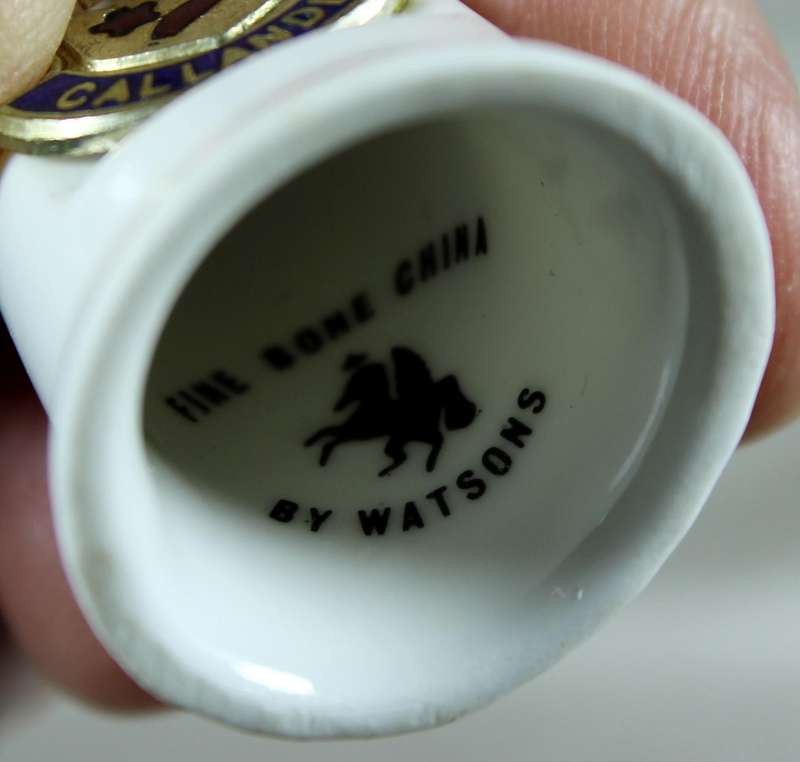 Bone China thimble - Callander - Watsons
