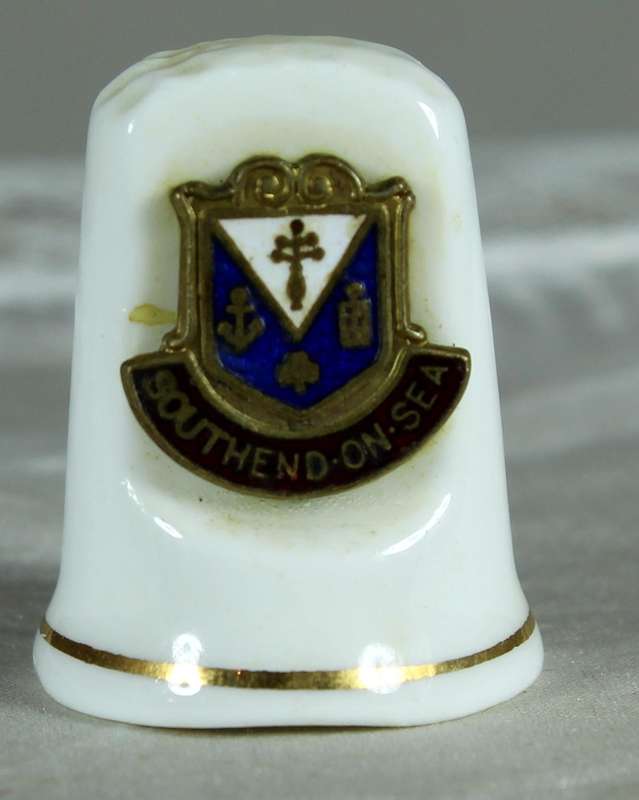 Bone China thimble - Southend on sea - Watsons
