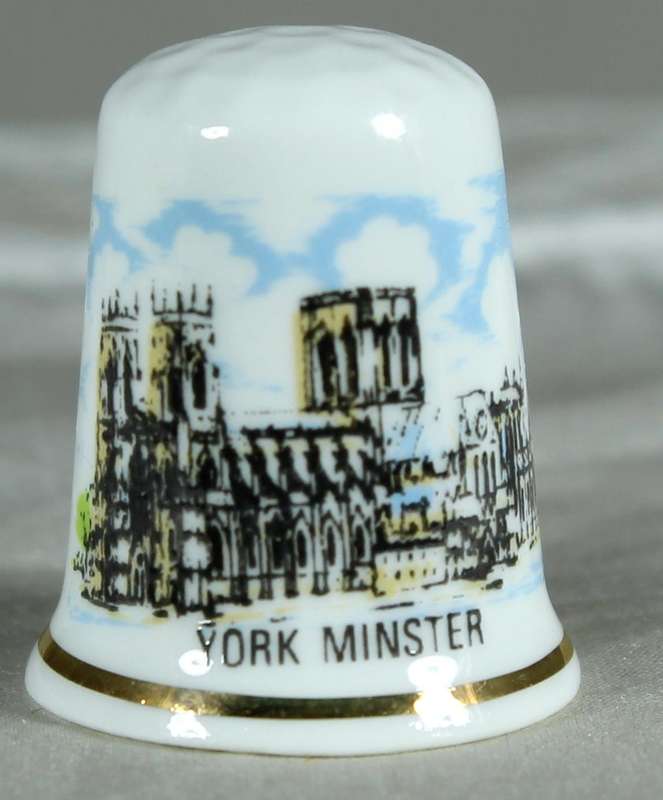 Bone China thimble - York minster - North lodge