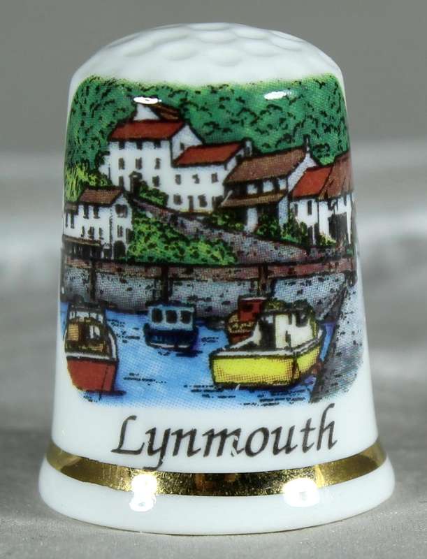 Bone China thimble - Lynmouth
