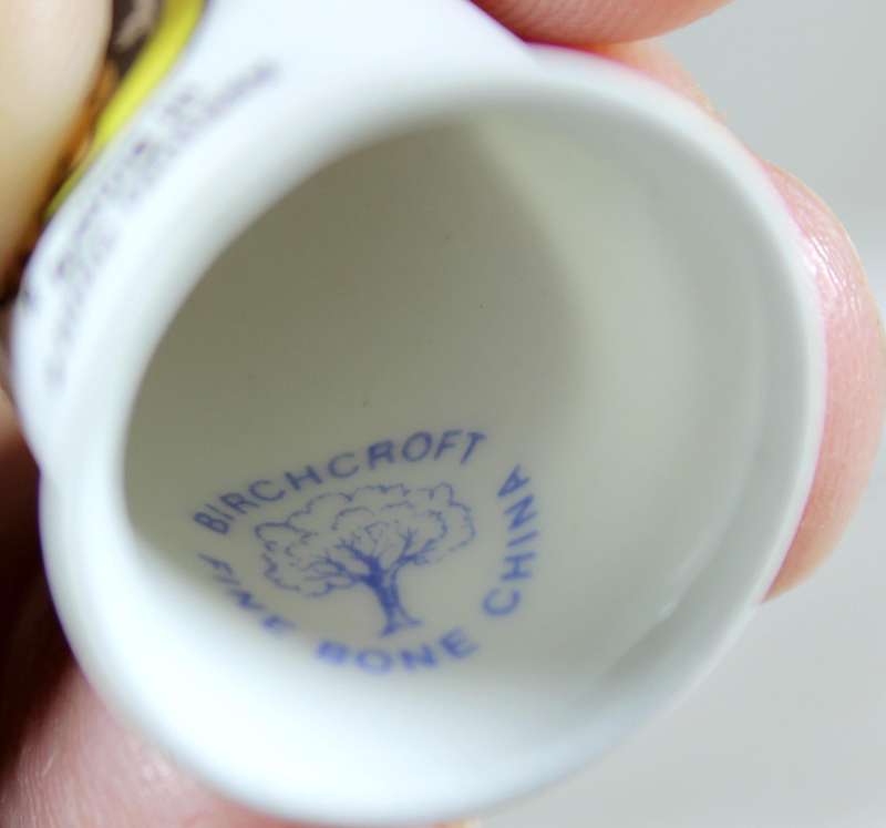 Bone China thimble - love is - letting in a little fantasy - Birchcroft