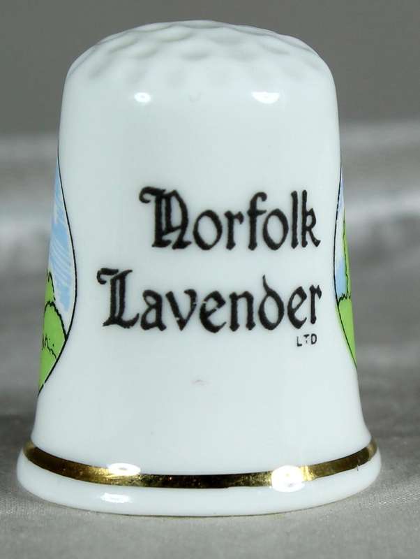 Bone China thimble - Norfolk lavender - Birchcroft
