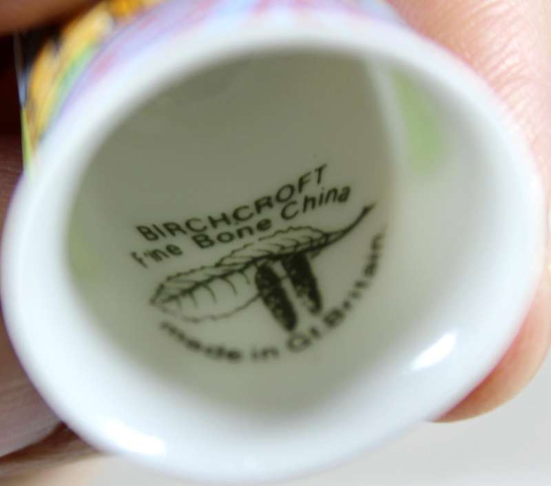 Bone China thimble - Norfolk lavender - Birchcroft