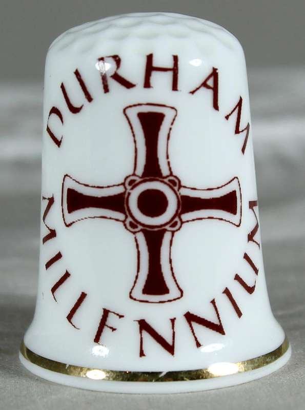 Bone China thimble - Durham - Millennium - Birchcroft