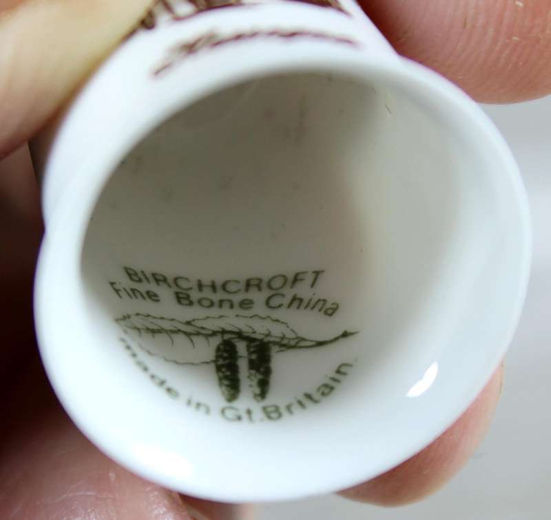 Bone China thimble - Hanogate - Birchcroft