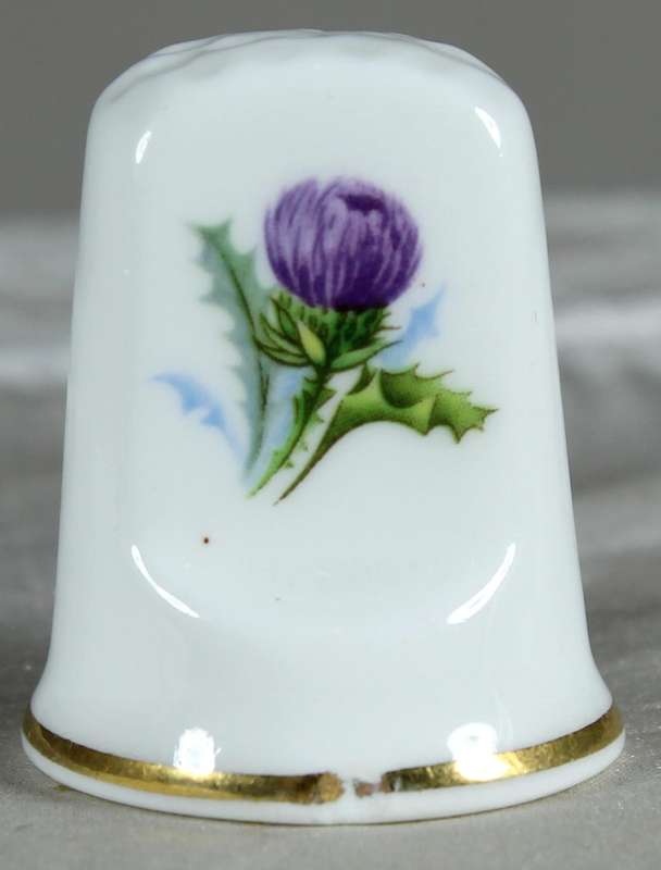 Bone China thimble - Glasgow garden festival 1988 - Watsons