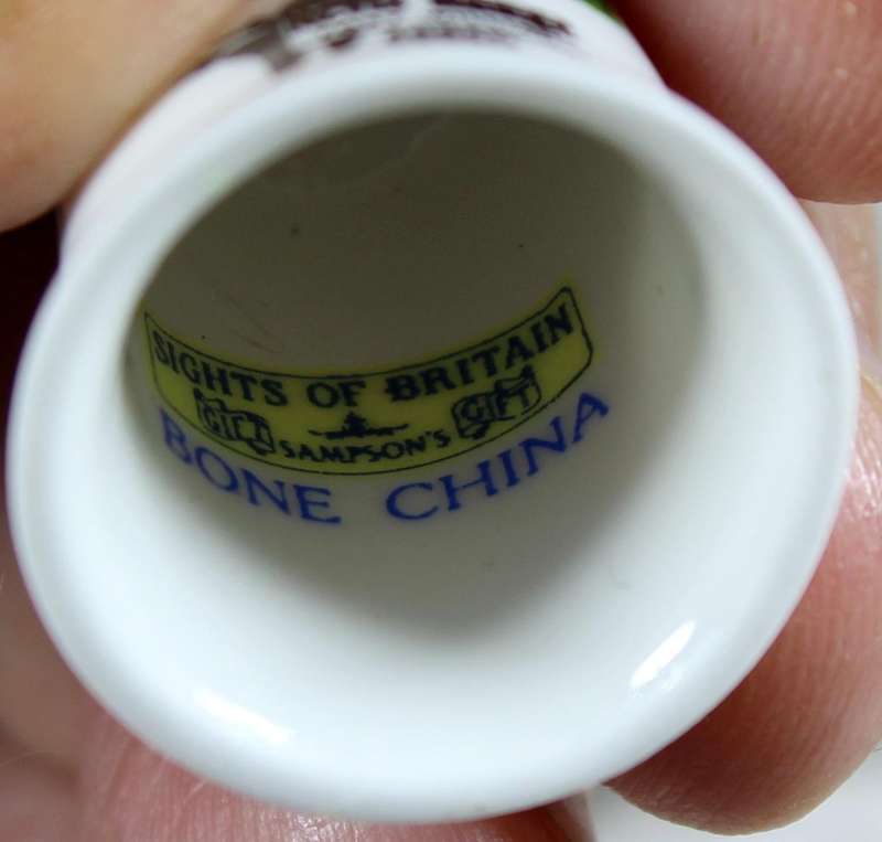 Bone China thimble - Nevis range, Fort William - sight of Britain