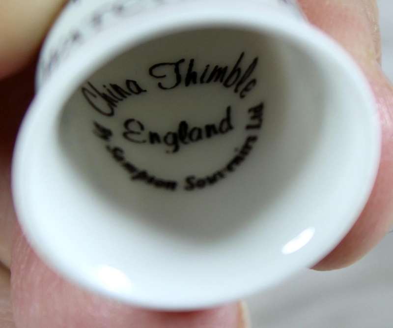 Bone China thimble - Watchet - Sampson