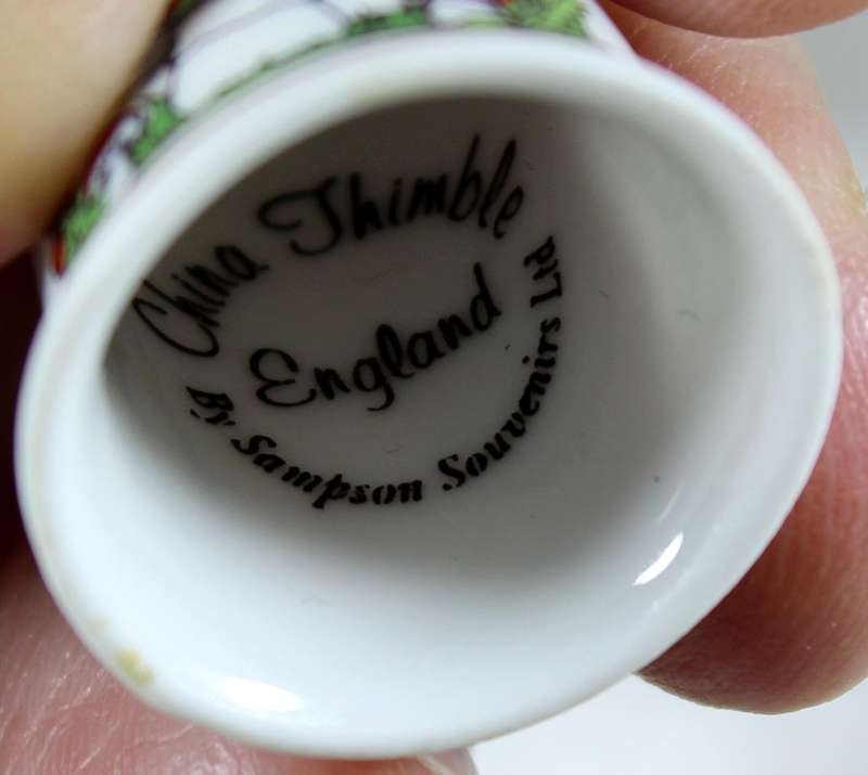 Bone China thimble - Lucky Cornish Piskey