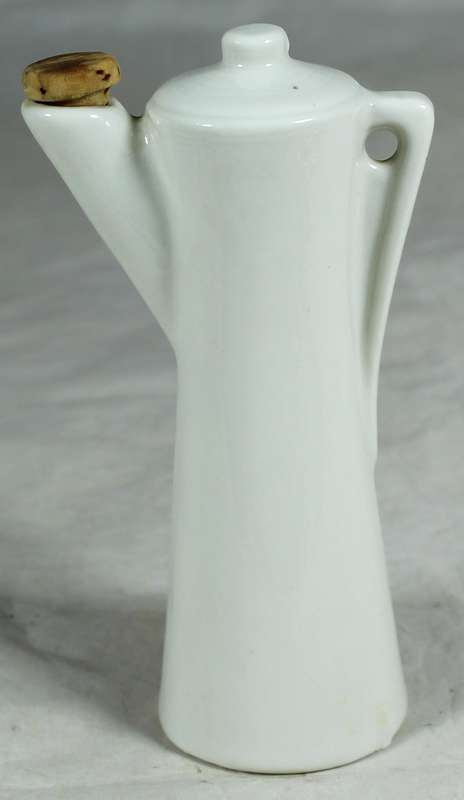 Small white liquor bottle