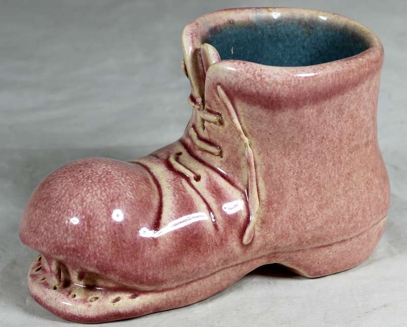 Pink porcelain old shoe