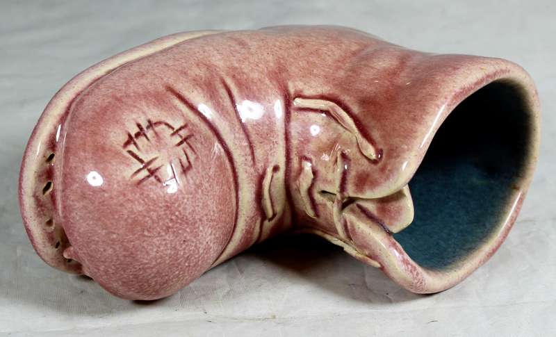 Pink porcelain old shoe
