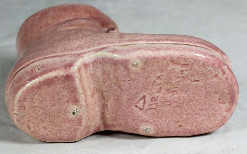 Pink porcelain old shoe